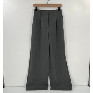 Christian Lacroix Women S High Waisted Wide Leg Trousers Gray Casual Dress Pants